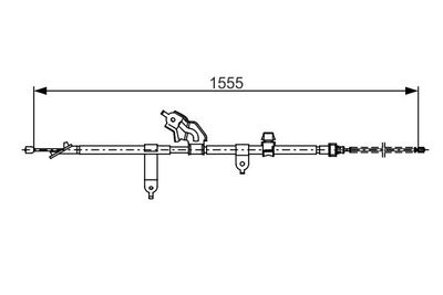 1987482221 BOSCH Тросик, cтояночный тормоз