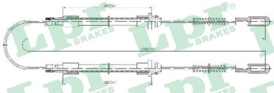 C1688B LPR Тросик, cтояночный тормоз