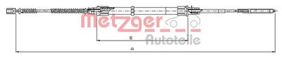 107493 METZGER Тросик, cтояночный тормоз