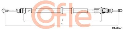 106857 COFLE Тросик, cтояночный тормоз