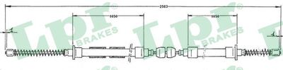 C0605B LPR Тросик, cтояночный тормоз