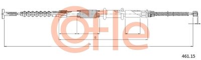 46115 COFLE Тросик, cтояночный тормоз