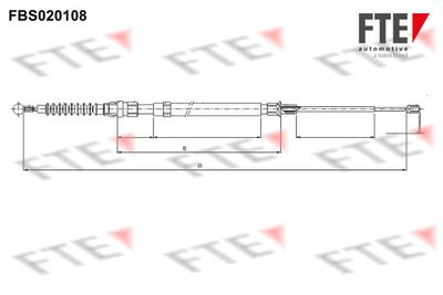 FBS020108 FTE Тросик, cтояночный тормоз