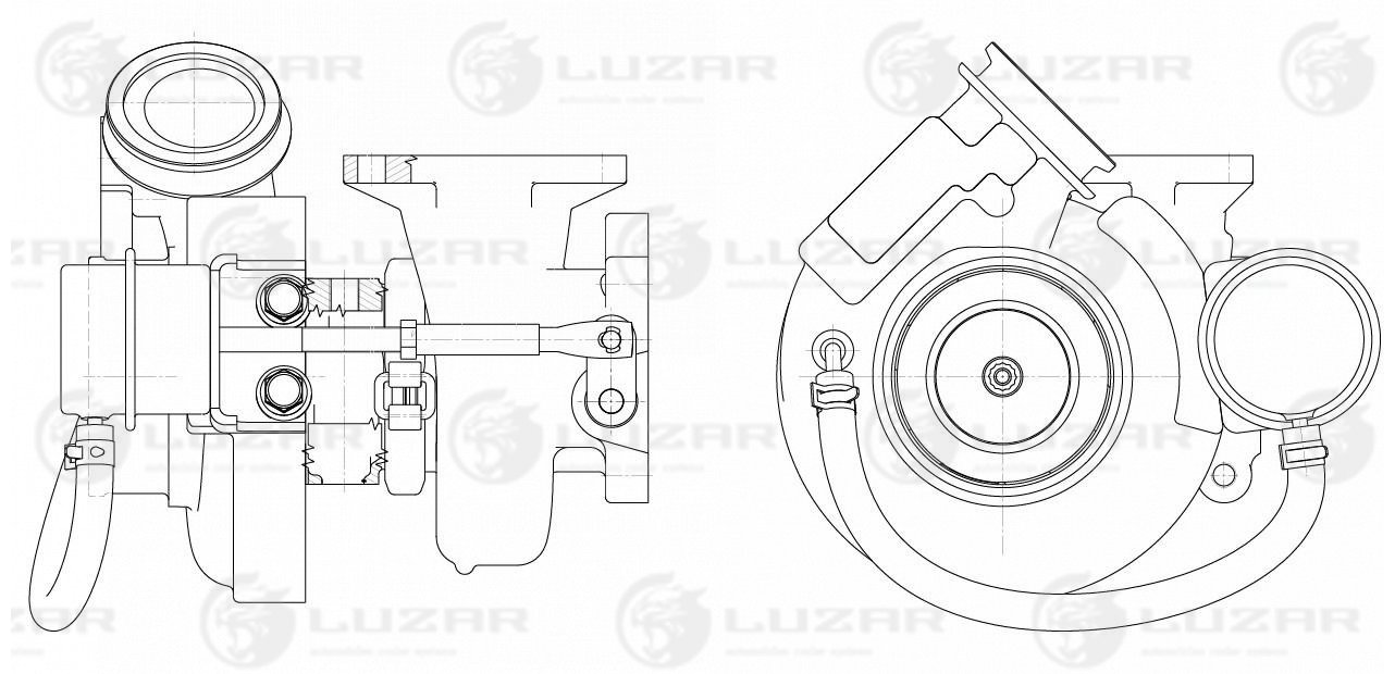 Турбокомпрессор Luzar                LAT 0708