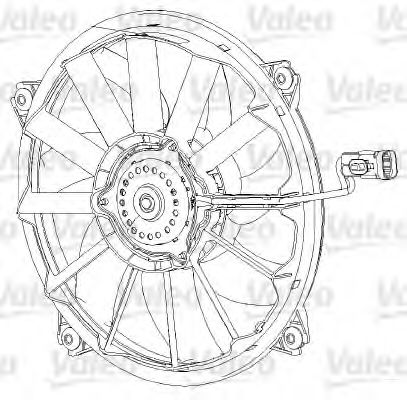 Вентилятор, охлаждение двигателя Valeo                696091