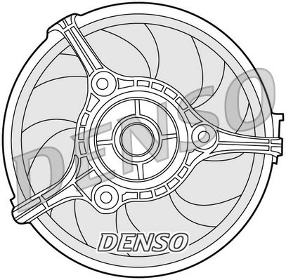 Вентилятор, охлаждение двигателя Denso                DER02002