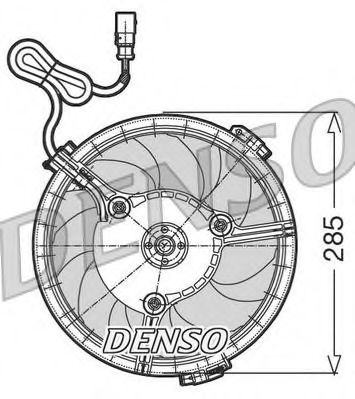 Вентилятор, охлаждение двигателя Denso Denso                DER02005