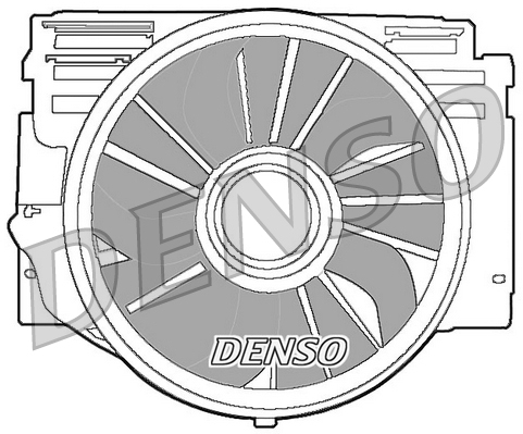 Вентилятор, охлаждение двигателя Denso                DER05007