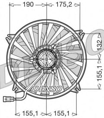 Вентилятор радиатора системы охлаждения Denso                DER07005