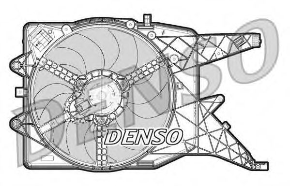 Вентилятор радиатора системы охлаждения Denso                DER20011