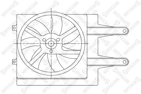 Вентилятор, охлаждение двигателя Stellox                29-99258-SX