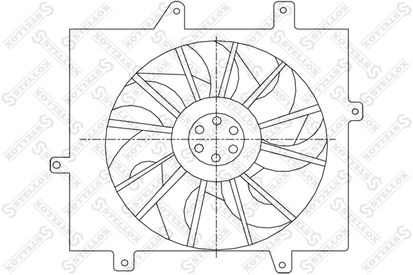 Вентилятор, охлаждение двигателя Stellox                29-99325-SX