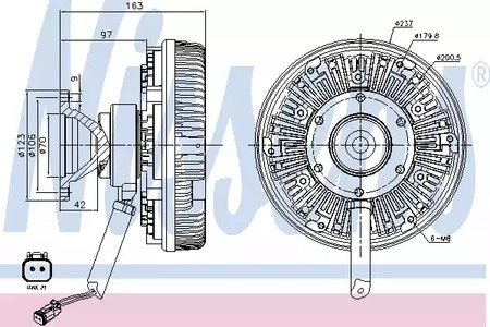 Сцепление Nissens                86106