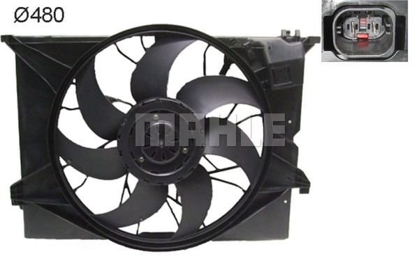 Вентилятор радиатора охлаждающей жидкости и конденсера  Mahle                CFF 486 000S