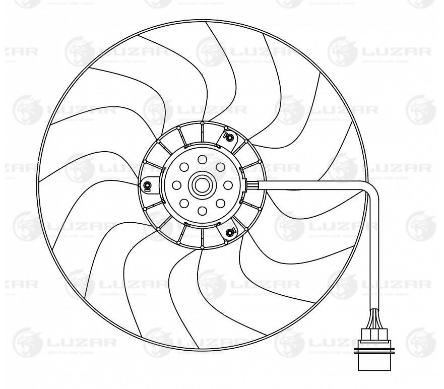 Эвентилятор охл. Luzar                LFc 1805