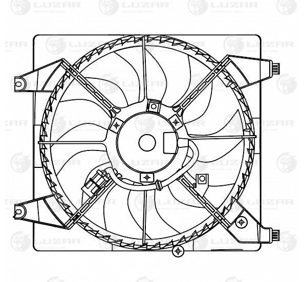 Эвентилятор охл. Luzar                LFK 0802