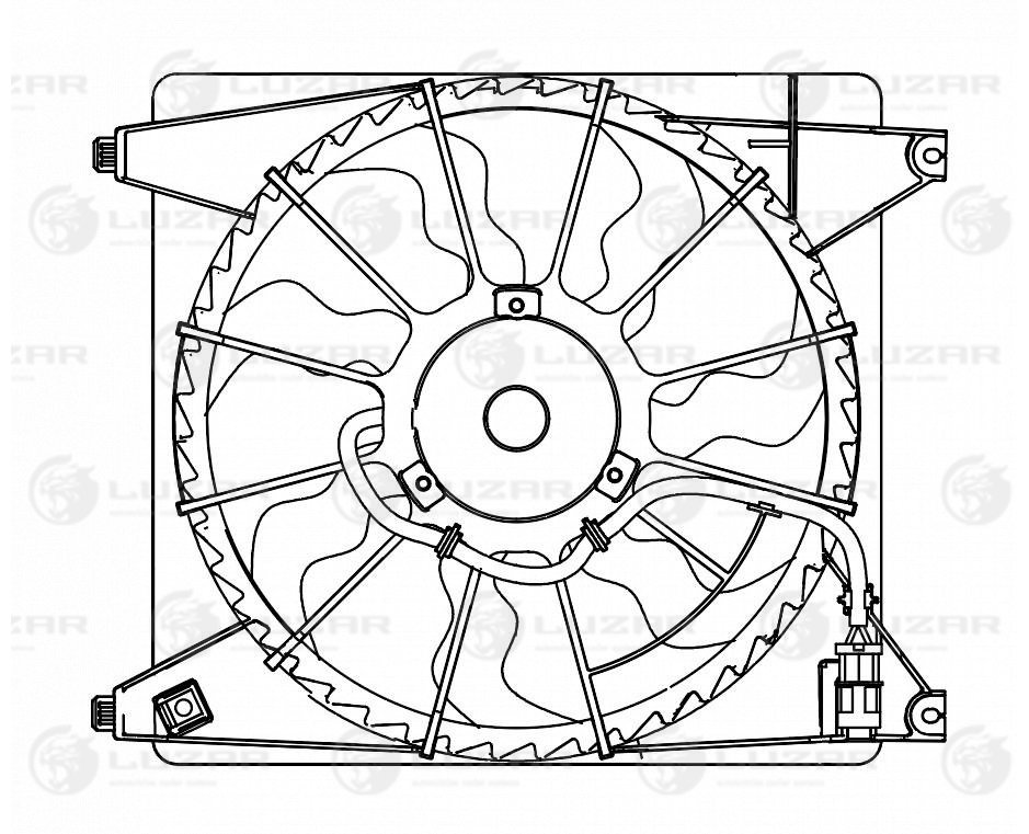 Эвентилятор охл. Luzar                LFK 0804