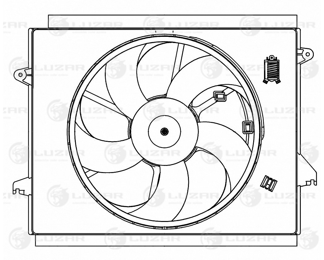 Эвентилятор охл. Luzar                LFK 0812
