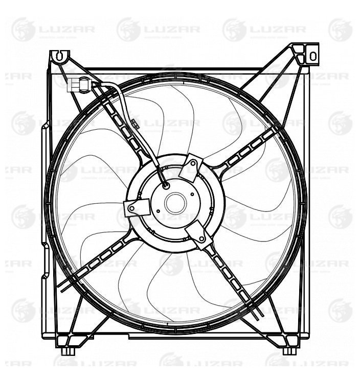Эвентилятор охл. Luzar                LFK 0826