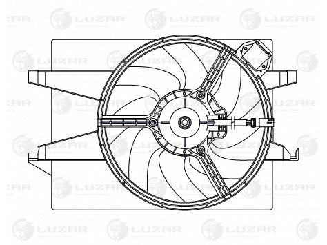 Эвентилятор охл. Luzar                LFK 1032