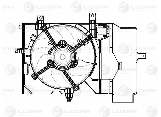 Эвентилятор охл. Luzar                LFK 1411