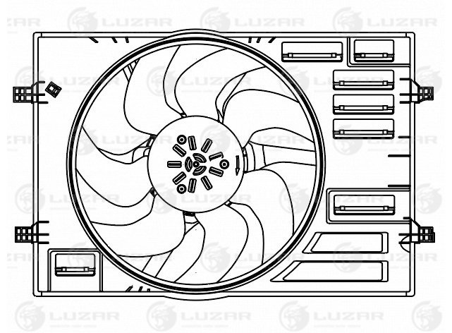Эвентилятор охл. Luzar                LFK 1812