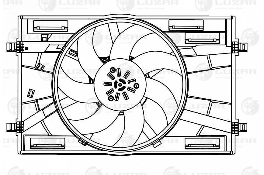 Эвентилятор охл. Luzar                LFK 1814