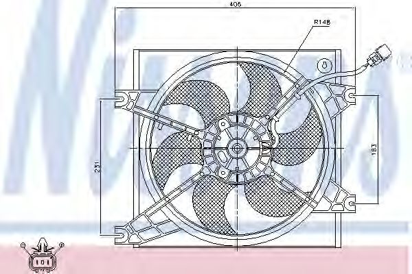 Вентилятор радиатора Nissens                85085