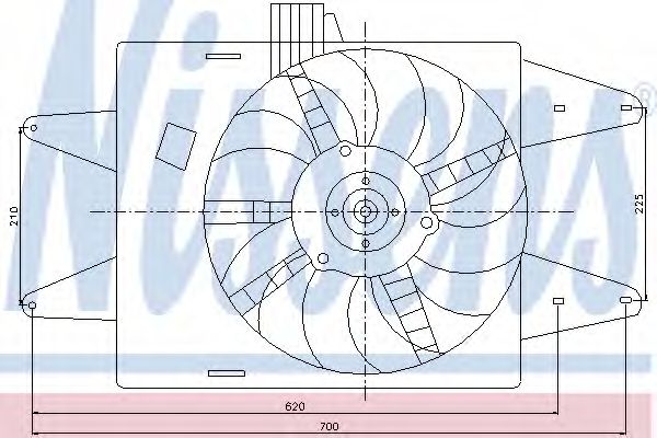 Вентилятор радиатора Nissens                85126