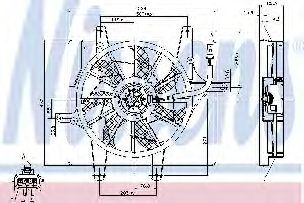 Вентилятор радиатора Nissens                85289