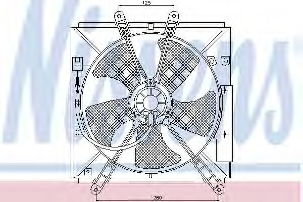 Вентилятор радиатора Nissens                85330