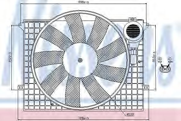 Вентилятор радиатора Nissens                85401