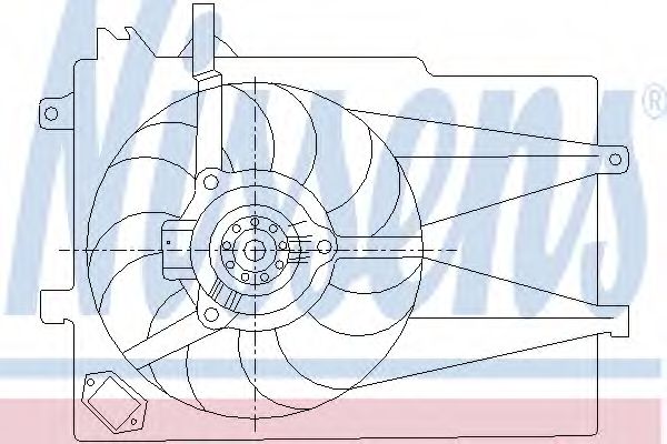 Вентилятор радиатора Nissens                85435