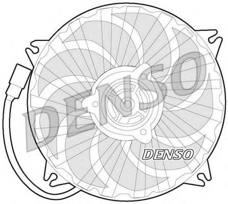Электродвигатель вентилятора радиатора Denso                DER07007