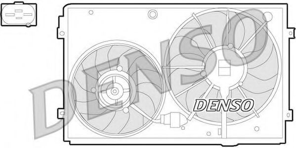 Электродвигатель вентилятора радиатора  Denso                DER32011