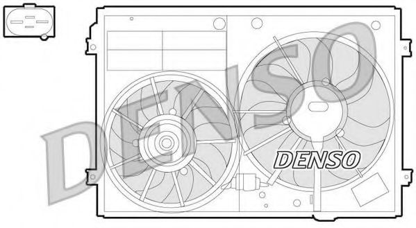 Электродвигатель вентилятора радиатора  Denso                DER32012