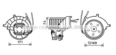 OL8629 AVA QUALITY COOLING Вентилятор салона