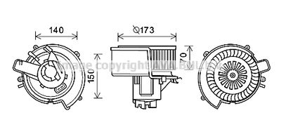 OL8636 AVA QUALITY COOLING Вентилятор салона