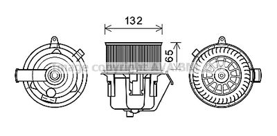 CN8297 AVA QUALITY COOLING Вентилятор салона