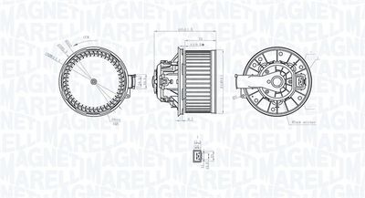 069412255010 MAGNETI MARELLI Вентилятор салона