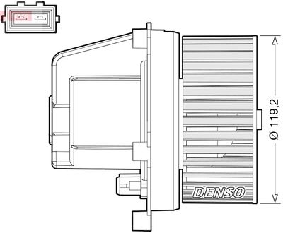 DEA33003 DENSO Вентилятор салона