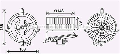 MS8711 AVA QUALITY COOLING Вентилятор салона