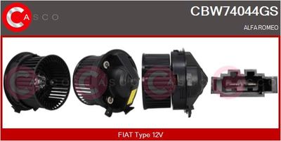 CBW74044GS CASCO Вентилятор салона