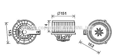 KA8253 AVA QUALITY COOLING Вентилятор салона