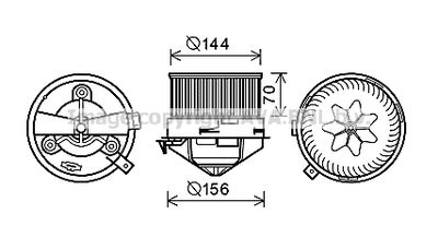 AL8137 AVA QUALITY COOLING Вентилятор салона