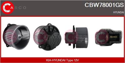 CBW78001GS CASCO Вентилятор салона