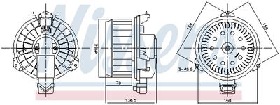 87787 NISSENS Вентилятор салона