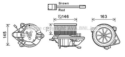 CN8294 AVA QUALITY COOLING Вентилятор салона