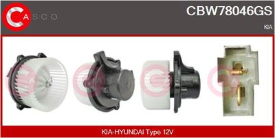 CBW78046GS CASCO Вентилятор салона