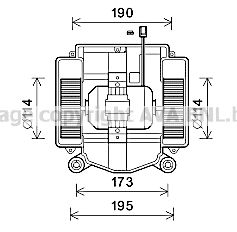 MS8669 AVA QUALITY COOLING Вентилятор салона